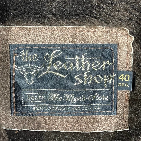 70s Vintage Sears Roebuck Leather Rancher Jacket - Picture 3 of 5